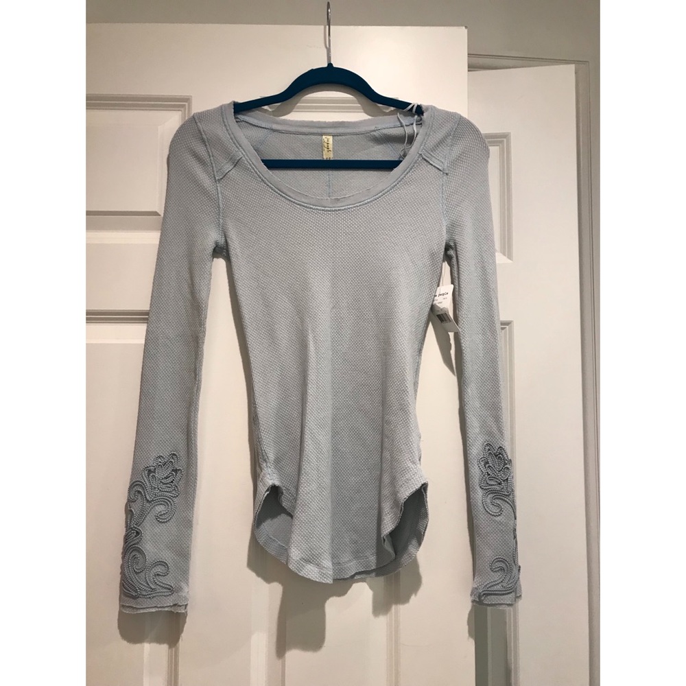NWT Blue longsleeve free people